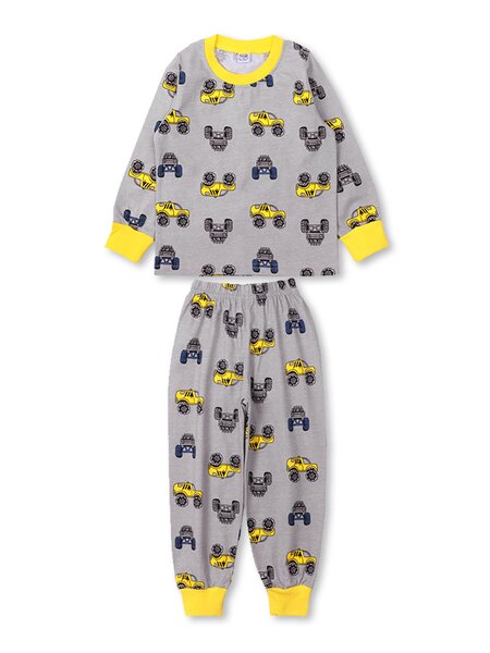 Пижама Мальчикам Bonito Серый Машины (фото 1)