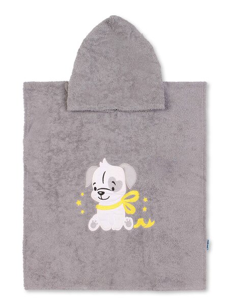 Халат-пончо Мальчикам Bonito Серый Собачка (фото 1)