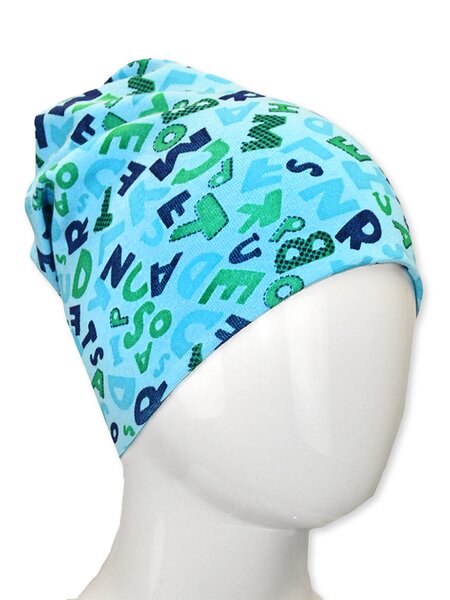 Шапка Мальчикам Россия Голубой Буквы (фото 1)