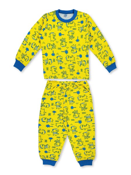 Пижама Мальчикам Bonito Жёлтый Динозавры (фото 1)