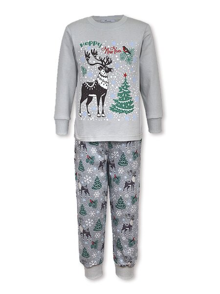 Пижама Мальчикам Лунёва Серый Олень (фото 1)