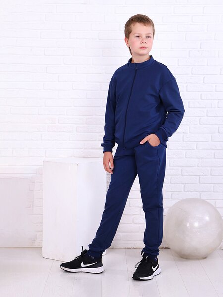 Костюм Мальчикам Россия Чернильный Без рисунка (фото 1)