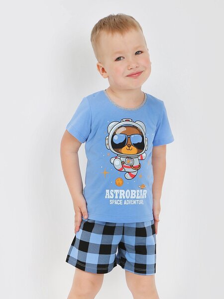 Костюм Мальчикам Krutto Синий светлый Мишка (фото 1)