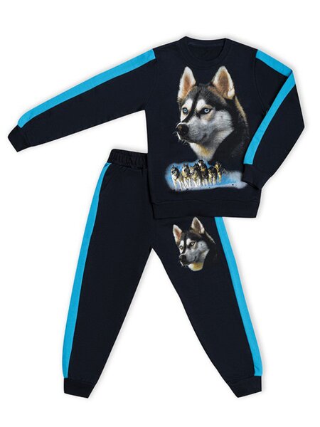 Костюм Мальчикам Россия Чернильный Собачка (фото 1)