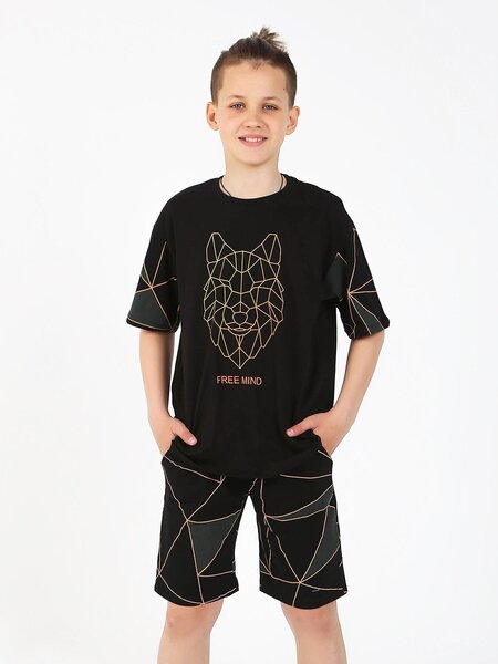 Костюм Мальчикам Ивашка Чёрный Волк (фото 1)