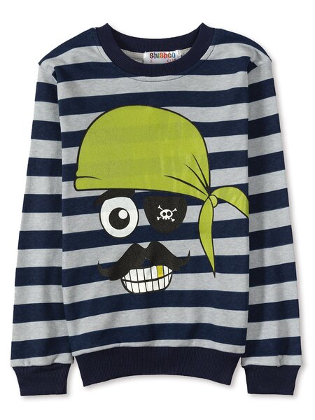 Джемпер Мальчикам Shishco Серый светлый; Чернильный Мордочка (фото 1)