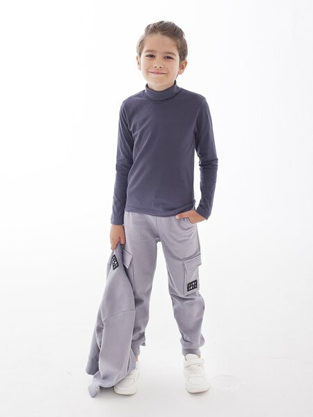 Водолазка Мальчикам Takro Серый тёмный Без рисунка (фото 1)