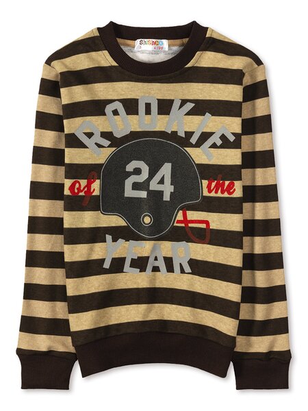 Джемпер Мальчикам Shishco Бежевый; Коричневый Цифры (фото 1)