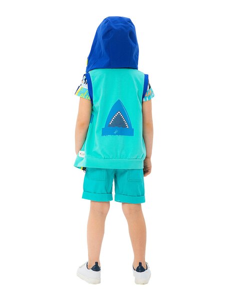 Жилет Мальчикам Россия Мятный; Жёлтый Акула (фото 2)