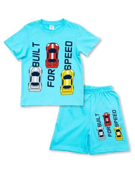 Костюм Мальчикам Узбекистан Голубой Машины (фото 1)