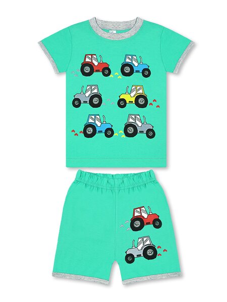 Костюм Мальчикам Bonito Мятный Трактор (фото 1)