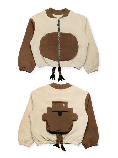 Толстовка Мальчикам Bonito Бежевый; Коричневый Мышка (фото 1)