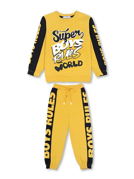 Костюм Мальчикам Bonito Горчичный Надпись (фото 1)