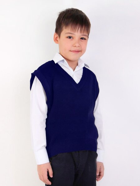 Жилет Мальчикам Bonito Чернильный Без рисунка (фото 1)