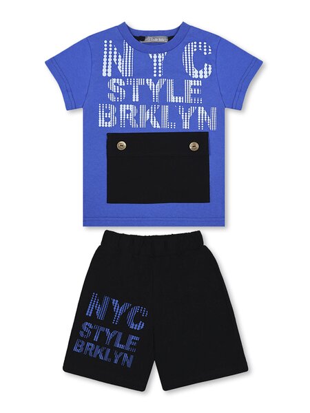 Костюм Мальчикам Bonito Ультрамарин; Чёрный Надпись (фото 1)