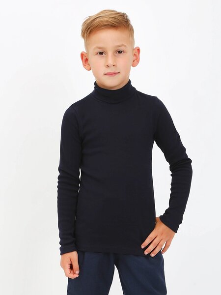 Водолазка Мальчикам Ивашка Чернильный Без рисунка (фото 1)