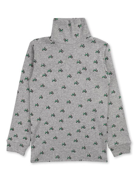 Водолазка Мальчикам Юлала Серый меланж; Зелёный Трактор (фото 1)