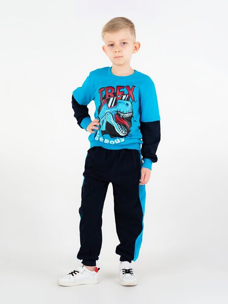 Костюм Мальчикам Россия Синий Динозавр (фото 1)