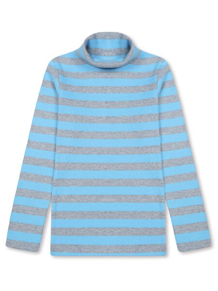 Водолазка Мальчикам Bonito Голубой; Серый меланж Полоски (фото 1)