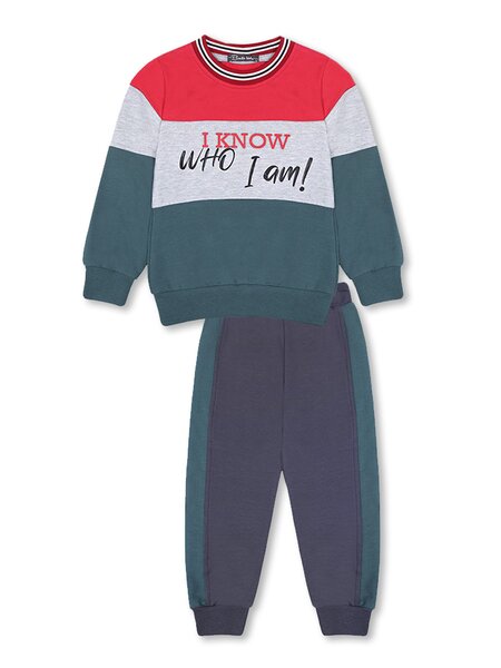 Костюм Мальчикам Bonito Зелёный тёмный; Красный Надпись (фото 1)