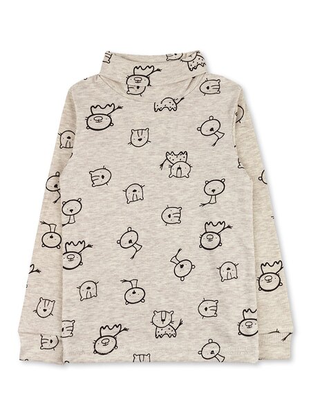 Водолазка Мальчикам Юлала Бежевый Зверята (фото 1)