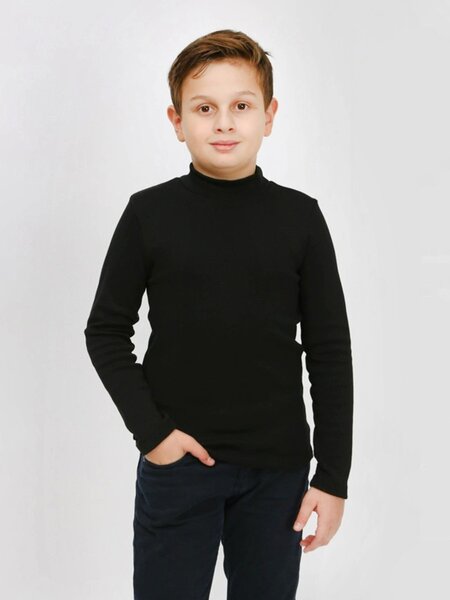 Водолазка Мальчикам Ивашка Чёрный Без рисунка (фото 1)