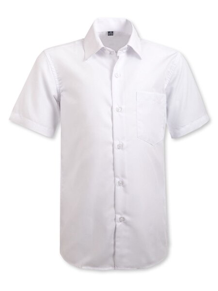 Рубашка Мальчикам Китай Белый Без рисунка (фото 1)