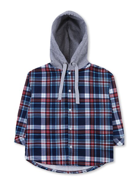 Рубашка Мальчикам Юлала Чернильный; Красный Клетка (фото 1)