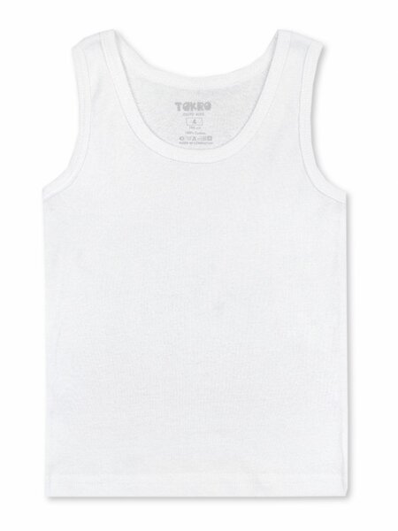 Майка Мальчикам Takro Белый Без рисунка (фото 1)