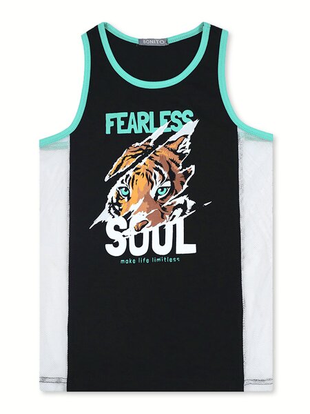 Майка Мальчикам Bonito Чёрный Тигр (фото 1)