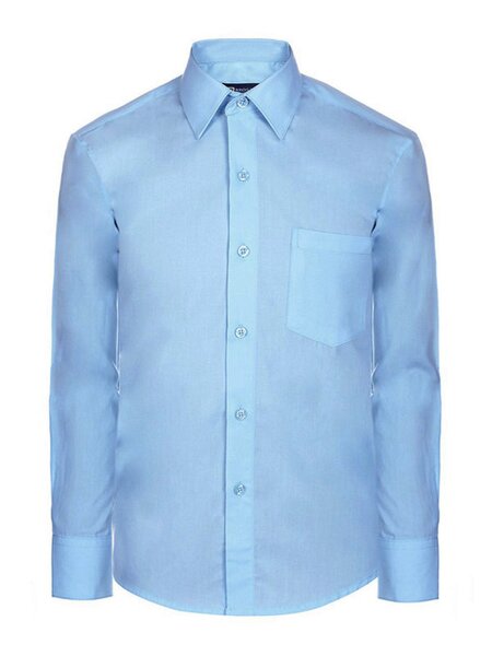 Рубашка Мальчикам Китай Синий светлый Без рисунка (фото 1)