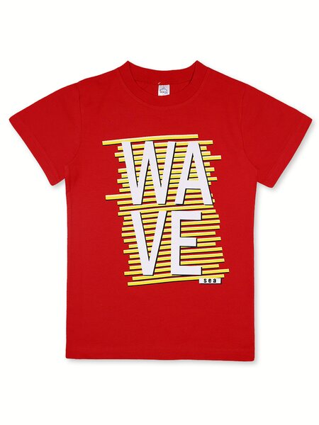 Футболка Мальчикам Bonito Красный Надпись (фото 1)