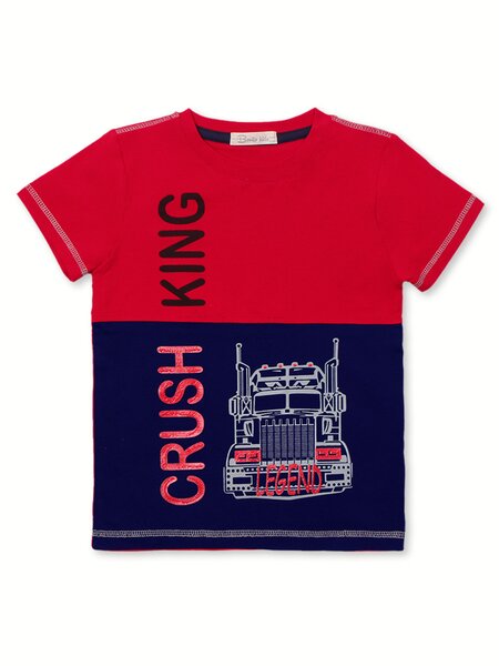 Футболка Мальчикам Bonito Чернильный; Красный Машина (фото 1)