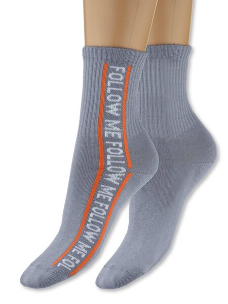 Носки Мальчикам Para socks Серый Надпись (фото 1)