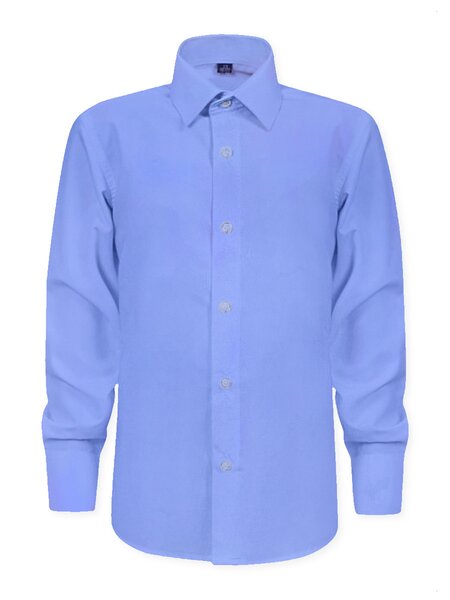 Рубашка Мальчикам Китай Синий Без рисунка (фото 1)