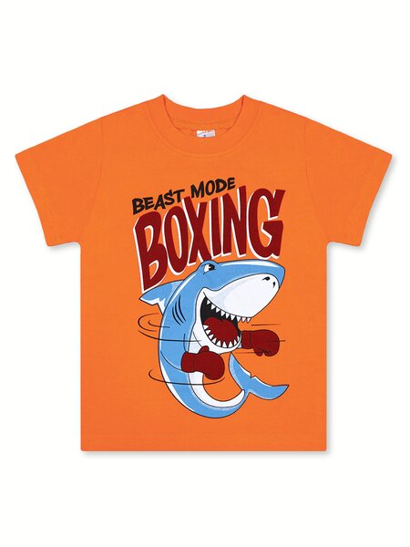 Футболка Мальчикам Bonito Оранжевый Акула (фото 1)