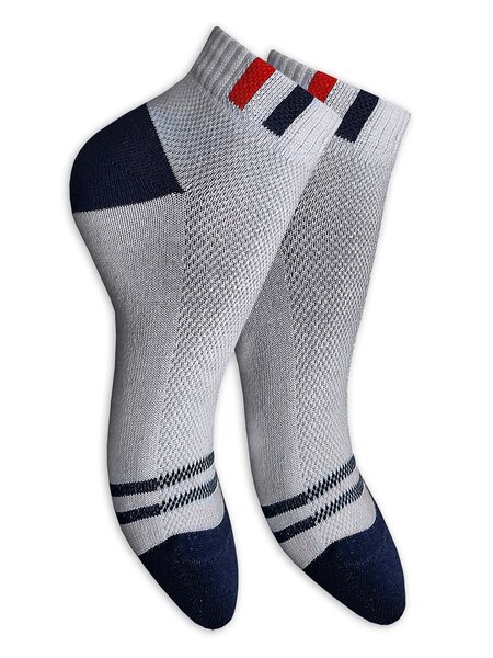 Носки Мальчикам Gamma Серый меланж Полоски (фото 1)