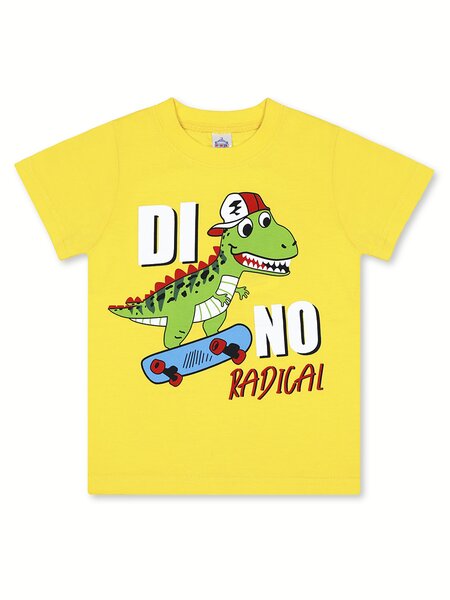 Футболка Мальчикам Bonito Жёлтый Динозавр (фото 1)