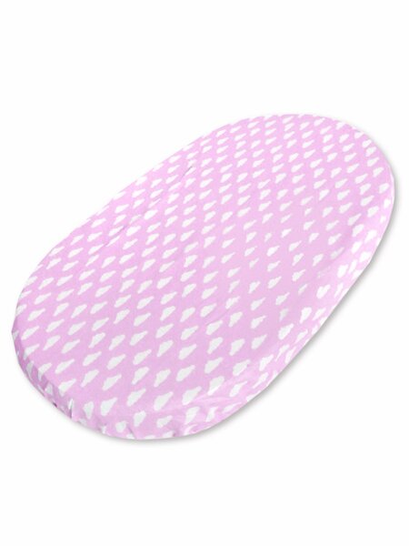 Простынка на резинке Новорождённым Россия Розовый Облака (фото 1)