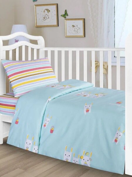 Комплект постельного белья Новорождённым Россия Голубой Кролик (фото 1)