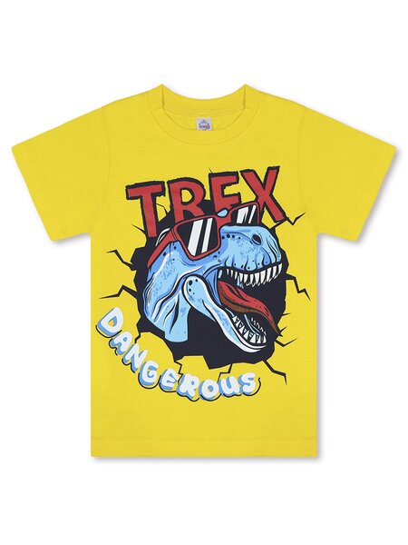 Футболка Мальчикам Bonito Жёлтый Динозавр (фото 1)
