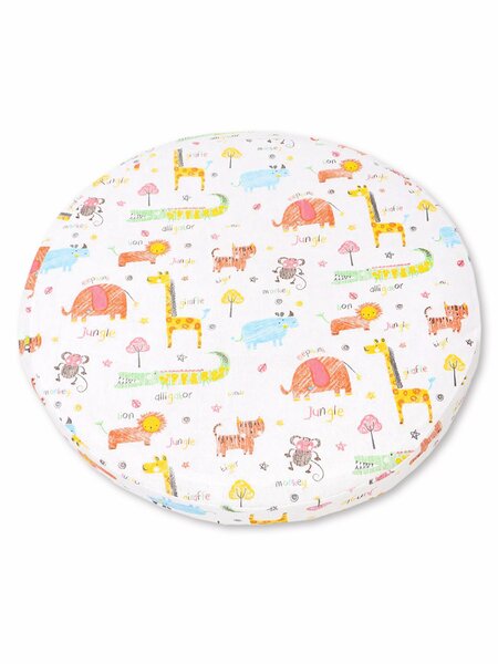 Простынка на резинке Новорождённым Россия Белый Зверята (фото 1)