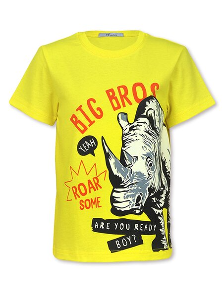 Футболка Мальчикам Лунёва Жёлтый Носорог (фото 1)