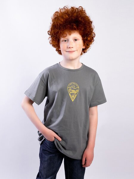 Футболка Мальчикам Юлала Серый Эмблема (фото 1)