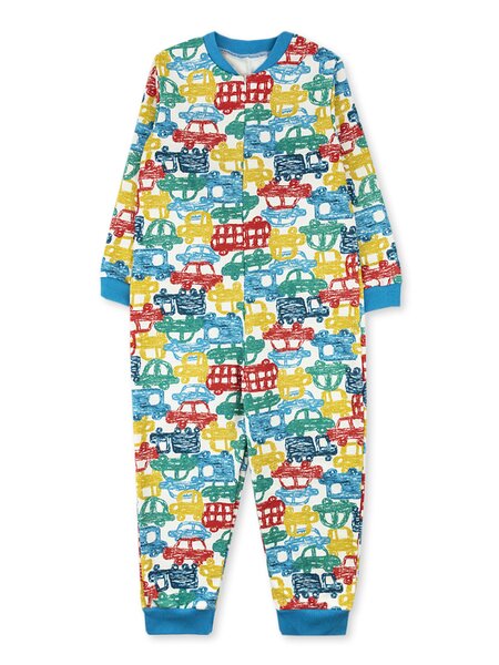 Комбинезон Мальчикам Юлала Белый Машинки (фото 1)