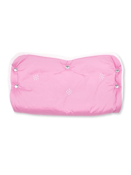 Муфта для рук Новорождённым Россия Розовый светлый Снежинки (фото 1)