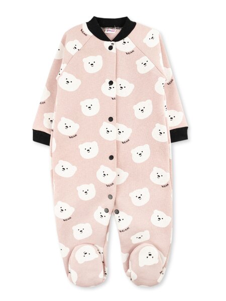 Комбинезон Новорождённым Юлала Розовый Мишки (фото 1)