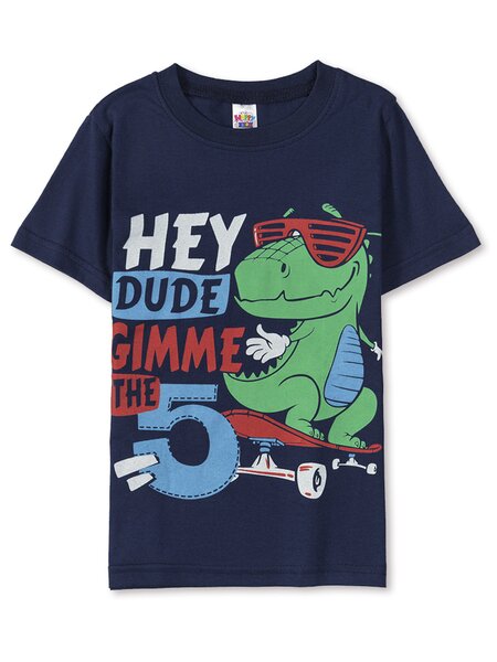 Футболка Мальчикам Happy kids Чернильный Крокодил (фото 1)