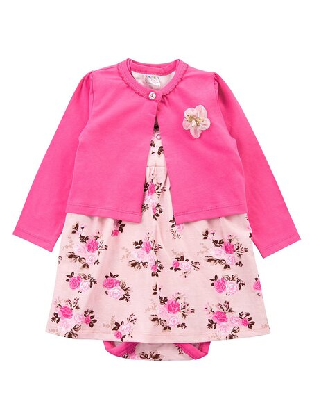 Комплект Новорождённым Bonito Розовый Цветы (фото 1)