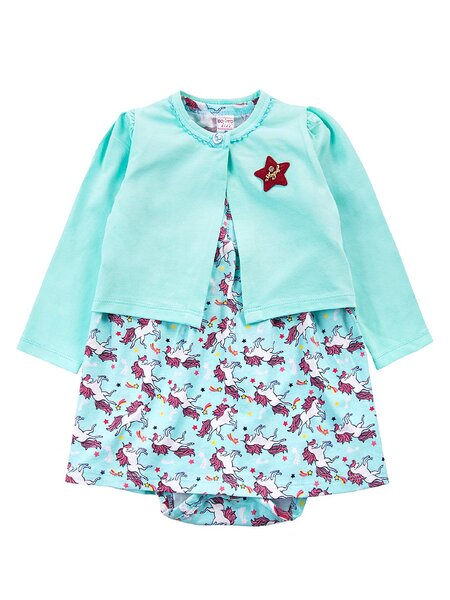 Комплект Новорождённым Bonito Голубой Единороги (фото 1)